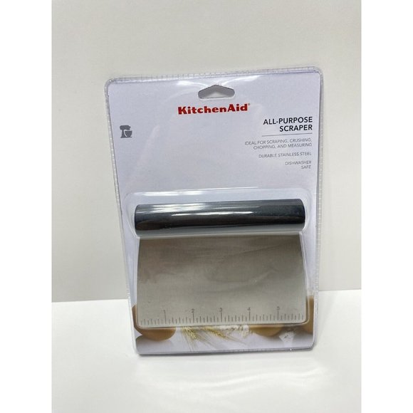 KitchenAid All Purpose Stainless Steel Scraper/Chopper/Cutter with Measurement S - Picture 3 of 6